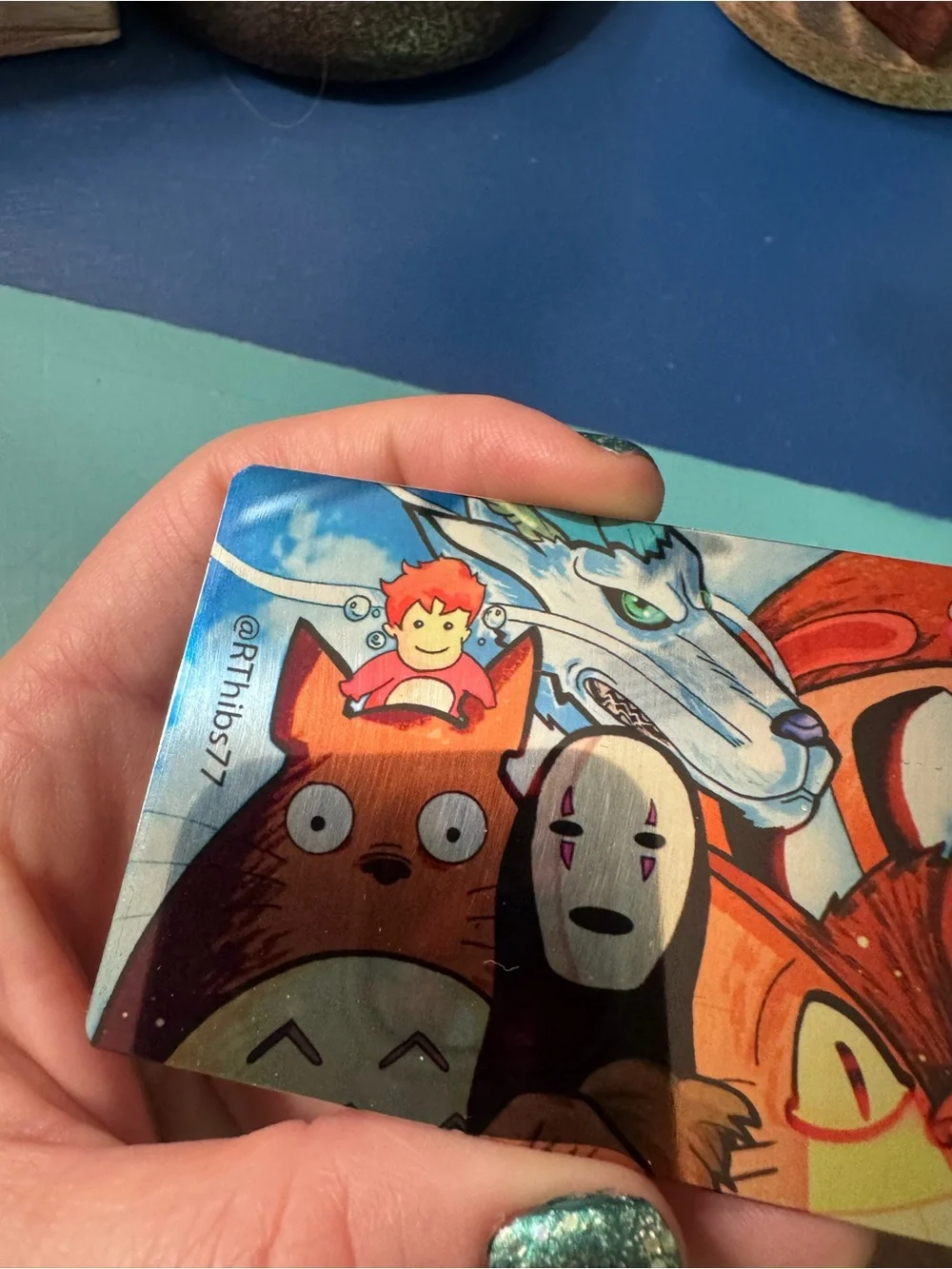 Studio Ghibli Collage Metal Bookmark Multicolor New